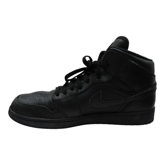 Nike Air Jordan 1 Mid Triple Black 554724-010 Men\'s Shoes Size 13 main image 5